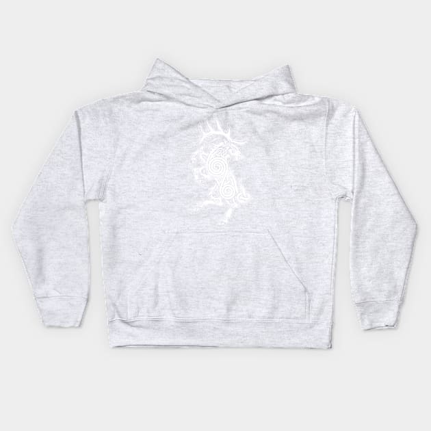 Celtic Elk Rampant Kids Hoodie by celtichammerclub